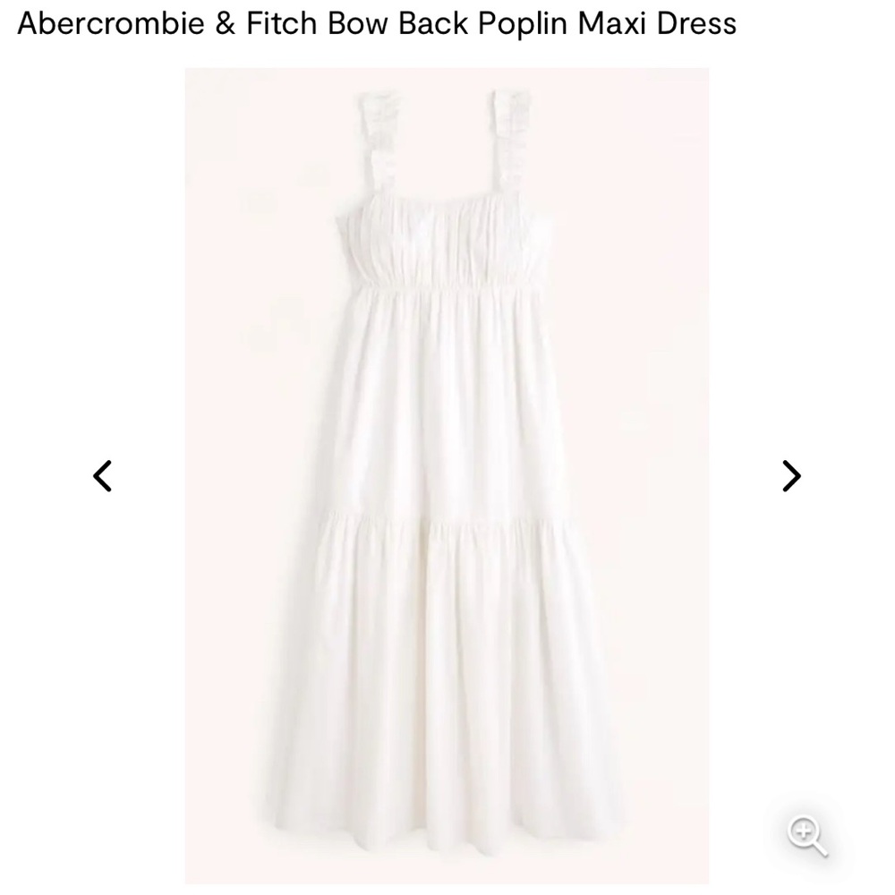Abercrombie & Fitch White Maxi Dress